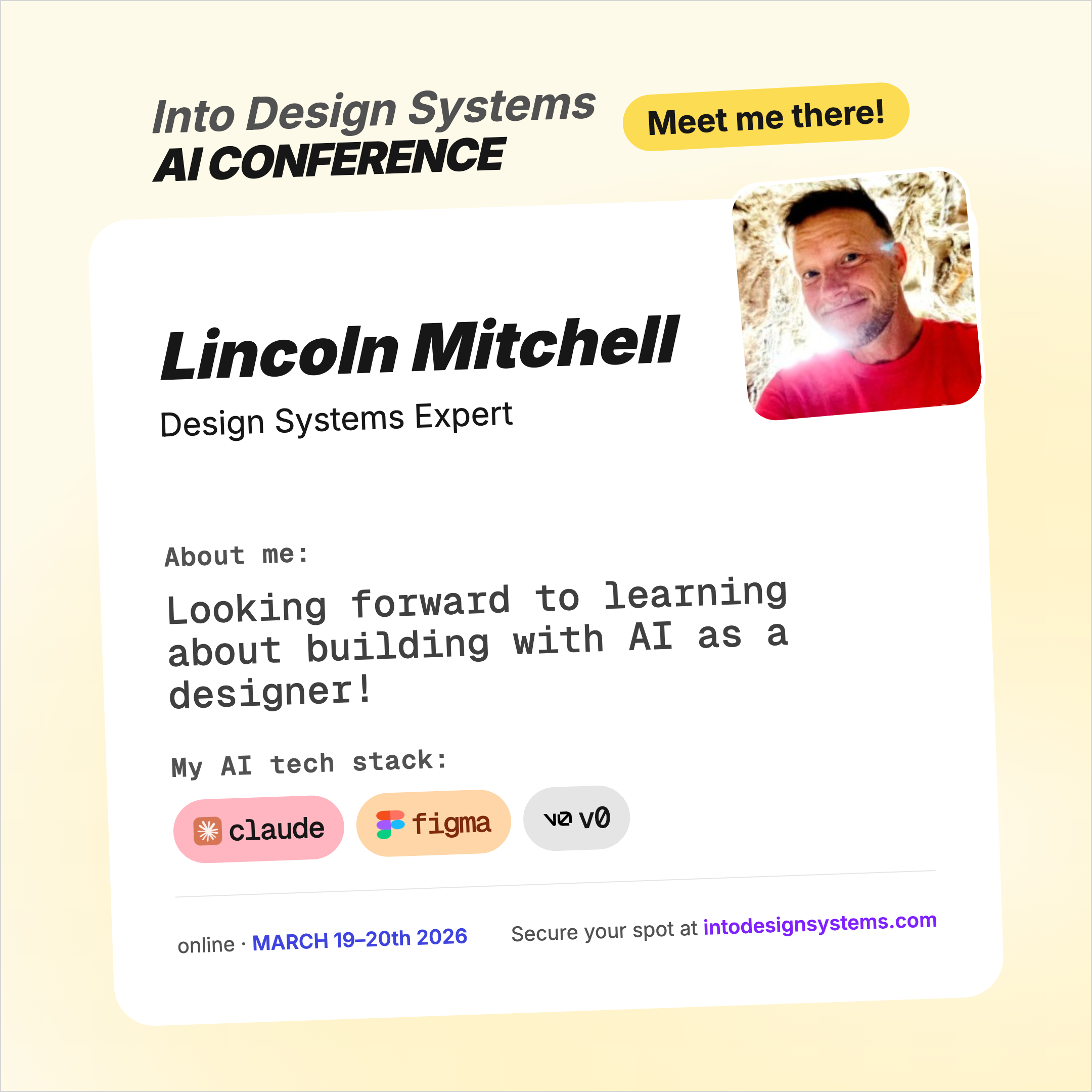 Into Design Systems AI Conference 2026 — March 19–20